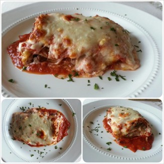 homemade wholewheat meat lasagna